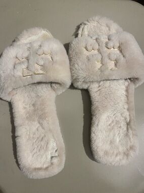 Tory Burch Fuzzy Slide Slippers